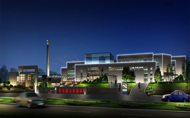 【安徽】縣級(jí)人民醫(yī)院線條燈亮化