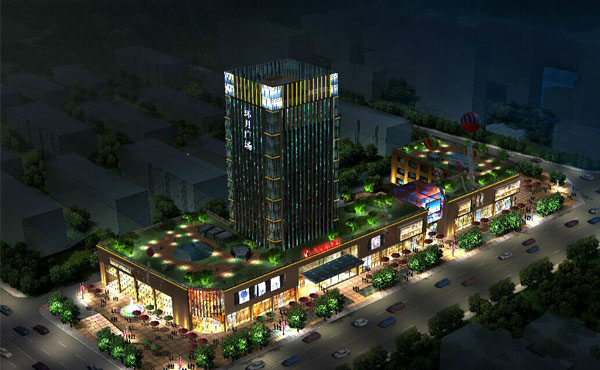 【安徽】環月商城線條燈屏幕亮化