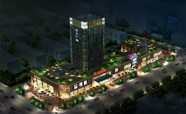 啥？立體大電視？那是線條燈做成的戶外屏幕喲~