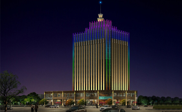 【江西】新星匯商業廣場線條燈亮化