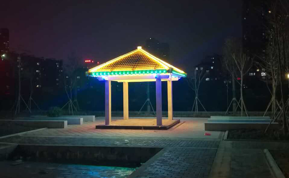 【湖南】婁底小區涼亭亮化