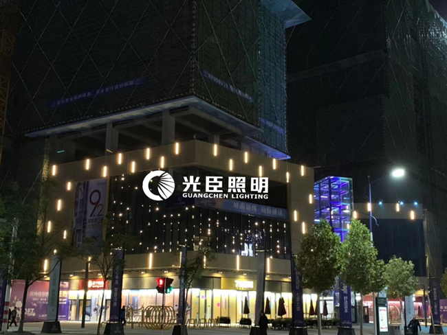 商業廣場亮化，DMX512點光源打造星空閃爍效果