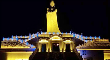 光臣智科光文化傳播：福建莆田北高沖沁媽祖亮化正式亮燈