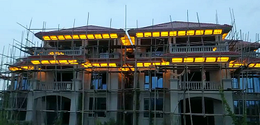 來自江西宜春市別墅亮化現成反饋